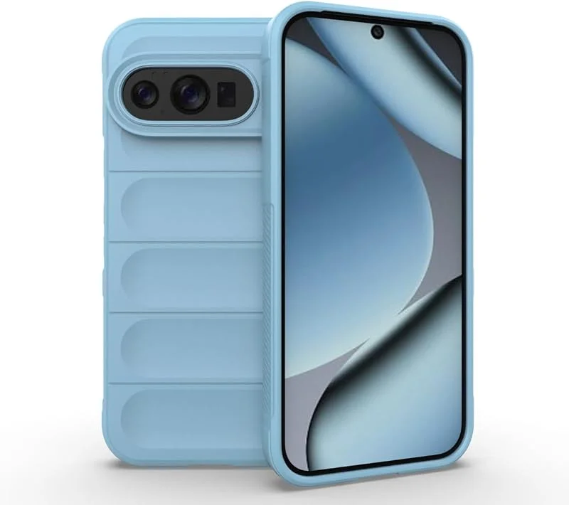 EASSGU Fodral för Google Pixel 10 (16 cm) Mjukt Silikon TPU-fodral Anti-fall och Reptåligt - Himmelsblå — Mobil och surfplatta
