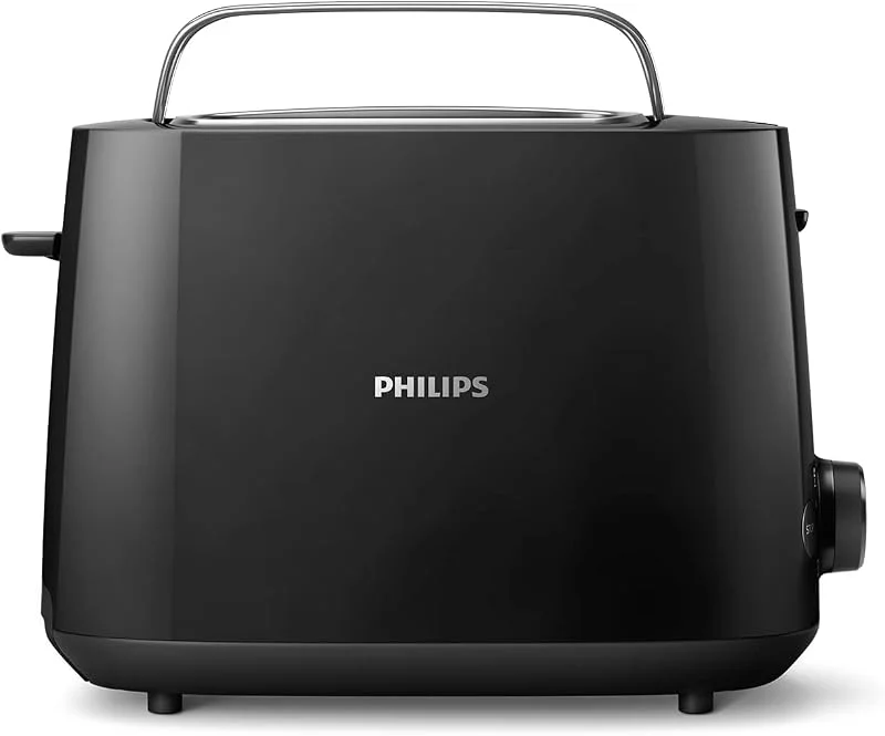 Philips Daily Collection Brödrost, 2 skivor, 8 inställningar, Svart — Kök & Hushåll
