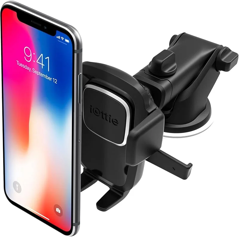 iOttie Easy One Touch Classic Mobilhållare för Bil Instrumentbräda och Vindruta – Universell Montering, Justerbar Arm, Stark Sugkopp – Passar iPhone, Samsung och Smartphones — Mobil och surfplatta