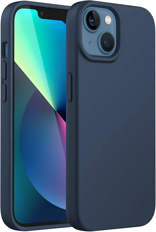 JETech Silikonskal för iPhone 13, Marin — Mobil och surfplatta