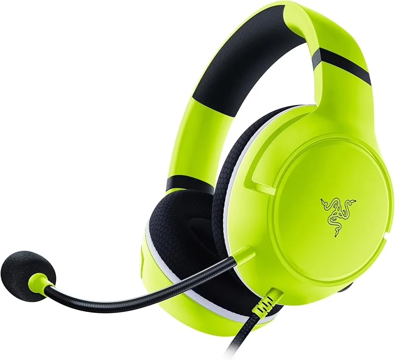 Razer Kaira X Xbox - trådbundet headset för Xbox Series X, S (50 mm TriForce-element, HyperClear kardioidmikrofon, för PC, Mac, Nintendo Switch och mobila enheter) Lime — Hörlurar och ljud