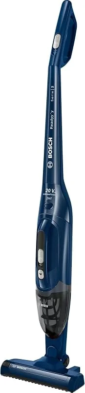 Bosch Readyy'y Serie 2 BCHF2MX20 - Sladdlös 2i1 hand- och skaftdammsugare för alla golv, uppladdningsbart batteri, upp till 44 minuters driftstid, blå — Hushållselektronik