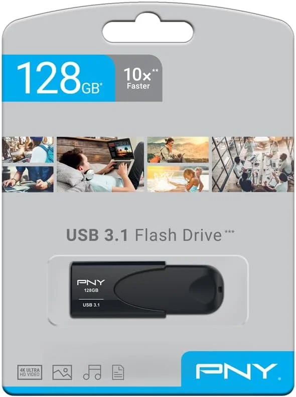 PNY Attaché 4 128GB USB-minne USB 3.1 80MB, s — Datortillbehör