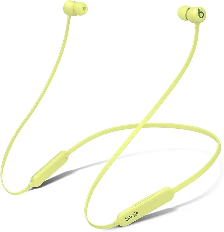 Beats Trådlösa Flex-öronsnäckor – Apple W1-hörlurschip, magnetiska öronsnäckor, Class 1 Bluetooth, 12 timmars lyssning – gul — Hörlurar och ljud
