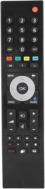 Fjärrkontroll, Låg effekt Stora knappar Universal Original ersättningstjänst Hållbar Smart TV fjärrkontroll, För GRUNDIG TV TP7187R, svart — TV och streaming