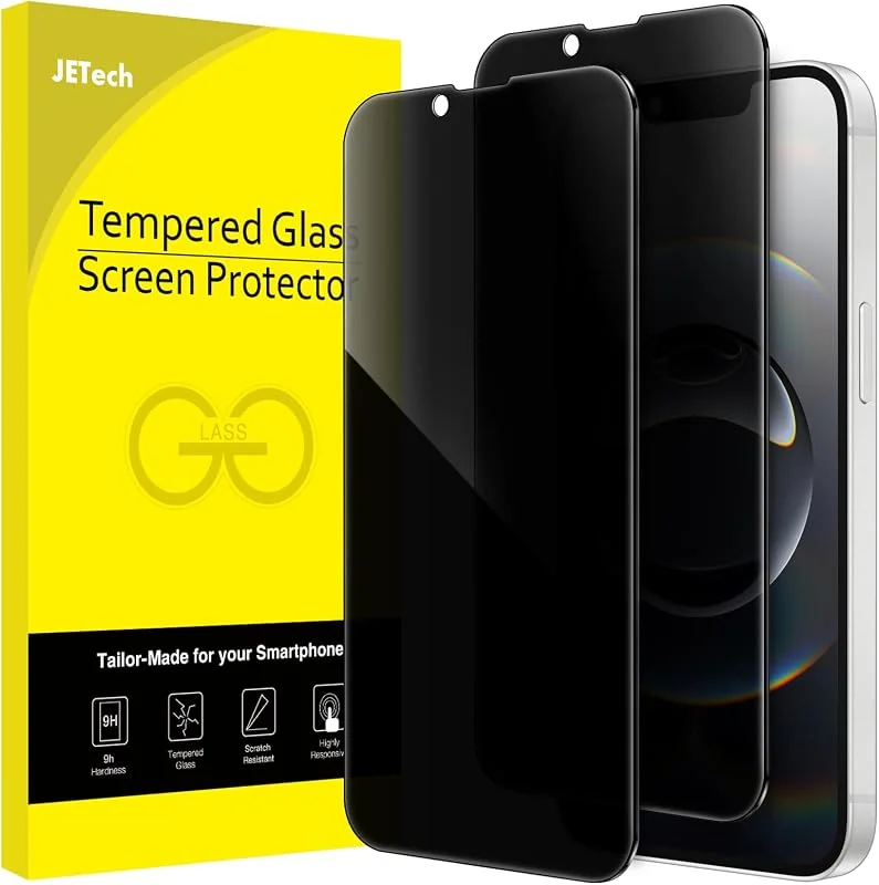 JETech Privacy Full Täckning Skärmskydd för iPhone 17e, 16e, 2-Pack — Mobil och surfplatta