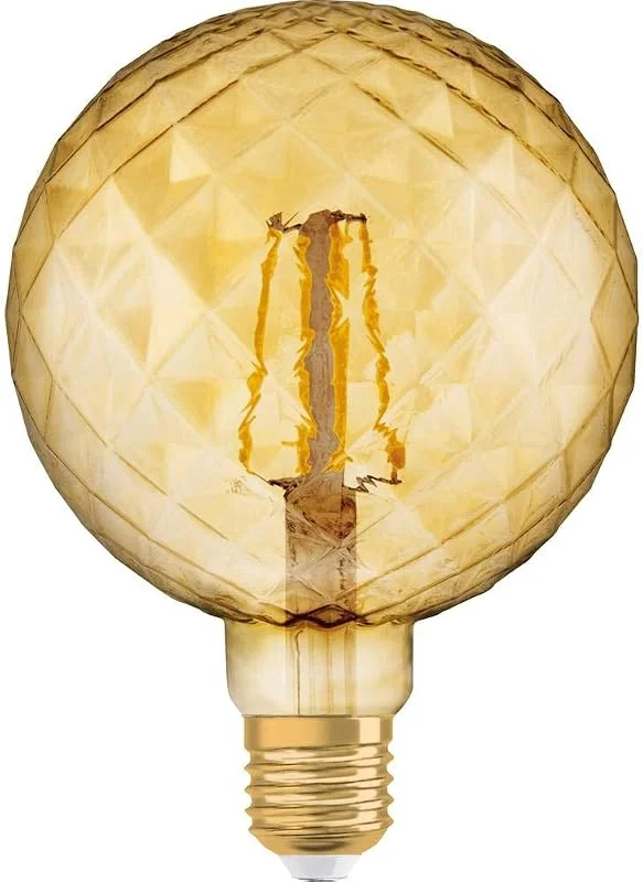Osram LED vintage 1906 lampa, bas: E27, varm vit, 2500 K, 4, 50 W, ersättning för 40 W glödlampa — Smart belysning