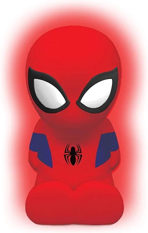 Lexibook, Spider-Man, Nattlampa i färg för barnrummet, färgbyte, mjukt ljus, Batteri, Blå, Röd, NLJ01SP — Hushållselektronik