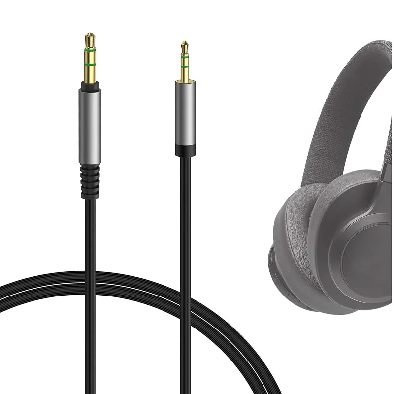 Geekria ljudkabel kompatibel med JBL 770NC, 760NC, Live 660NC, 500BT, Synchros S700, S500, E50BT-hörlurar, 2, 5 mm till 3, 5 mm ersättningsstereokabel (4 ft, 1, 2 m) — Hörlurar och ljud