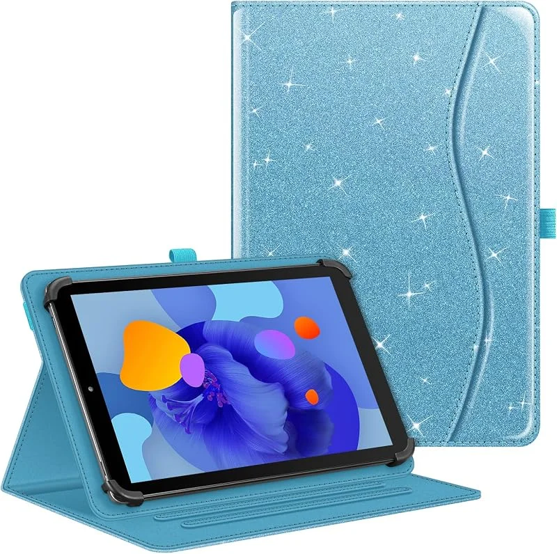 Fintie Tablet universalfodral för 11 tum DOOGEE U11, U11 Pro, Blackview Tab90, TABWEE 11", Whitedeer, HotLight, Ainmel 10 tum, multivinkel fodral universal för 9–11 tum surfplatta, glitter blå — Mobil och surfplatta