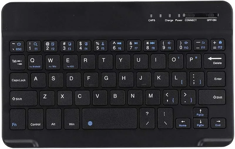 Trådlöst Bluetooth-tangentbord – trådlöst tangentbord med tyst tangentbordstryck, vattentätt och bärbart för Windows, Android och – lämplig för dator, bärbar dator, surfplatta, smartphone och platta — Datortillbehör