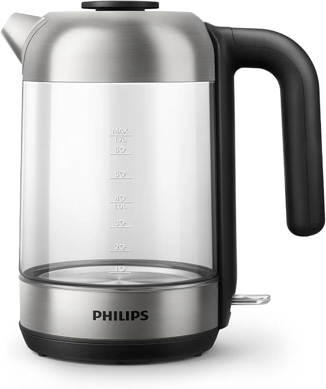 Philips 5000 Vattenkokare i glas, 1, 7 L, Kalkfilter — Kök & Hushåll