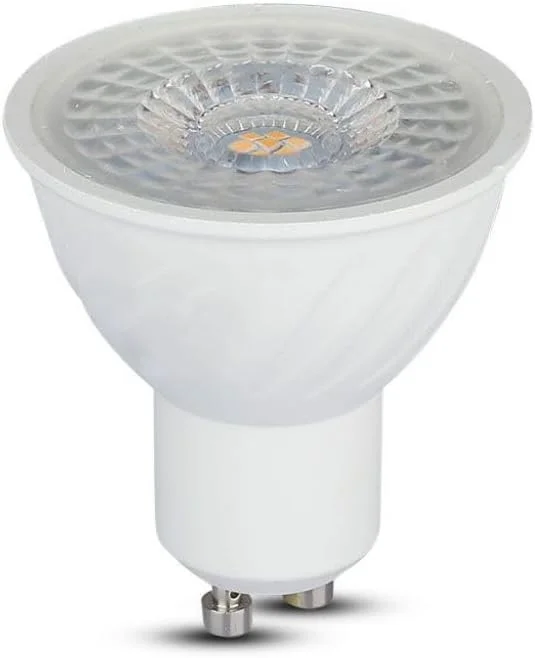 V-TAC VT-247 6.5W GU10 rippel plast Strålkastare med Samsung Chip dag vit 4000K 110° — Smart belysning