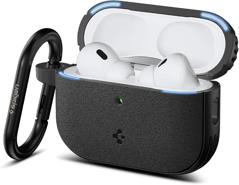 Spigen Vault Case Kompatibel med AirPods Pro 3 Generationen (2025) med ett Säkert Magnetlås - Matt Svart — Mobil och surfplatta
