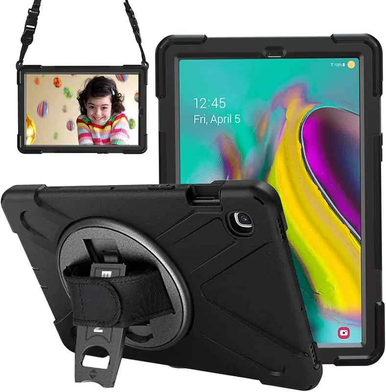 Gerutek för Samsung Galaxy Tab S5e SM-T720, T725 10, 5 tum 2019 fodral, svart — Mobil och surfplatta