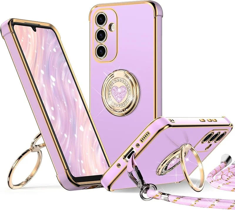 XYZ Fodral för Samsung Galaxy A17 5G med dragsko, lila — Mobil och surfplatta