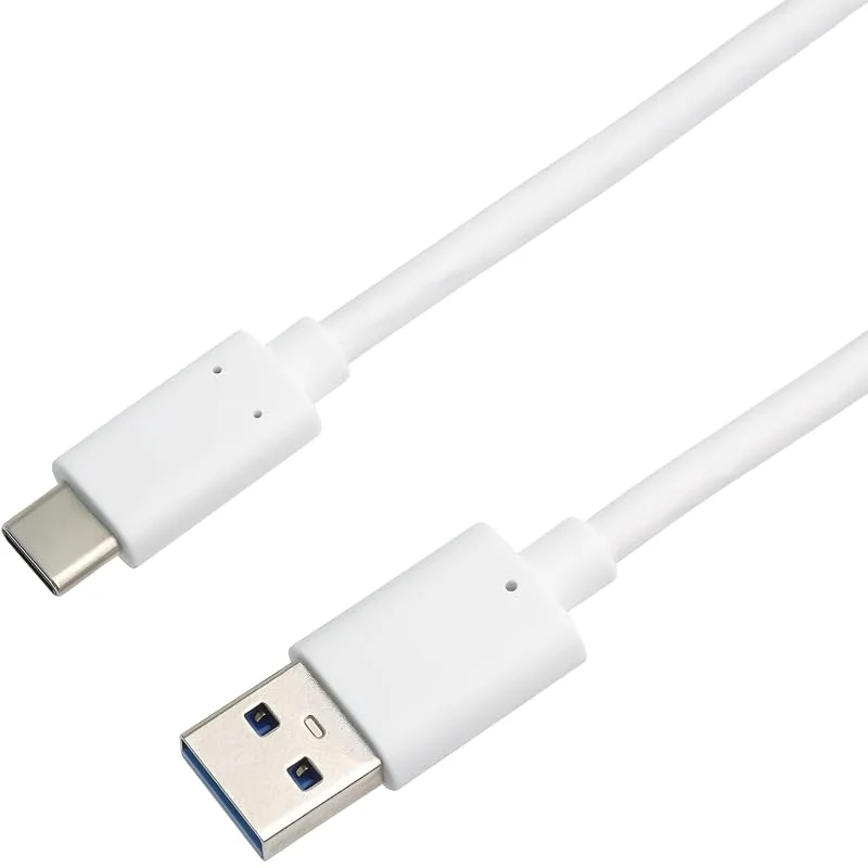 PremiumCord USB 3.2 Gen 2-anslutningskabel, datakabel SuperSpeed upp till 10 Gbit, s, laddningskabel upp till 3 A, effekt 60 W, USB typ A-kontakt till USB typ C-kontakt, färg vit, längd 3 m — Mobil och surfplatta