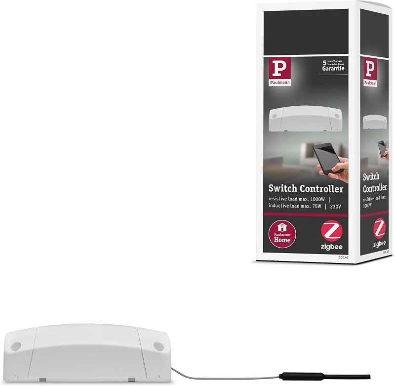 Paulmann 500.43 Smart Home Zigbee Cephei omkopplingsenhet max. 1000W 230V AC omkopplingsenhet 50043 - Amazon Echo Plus kompatibel — Smarta hem