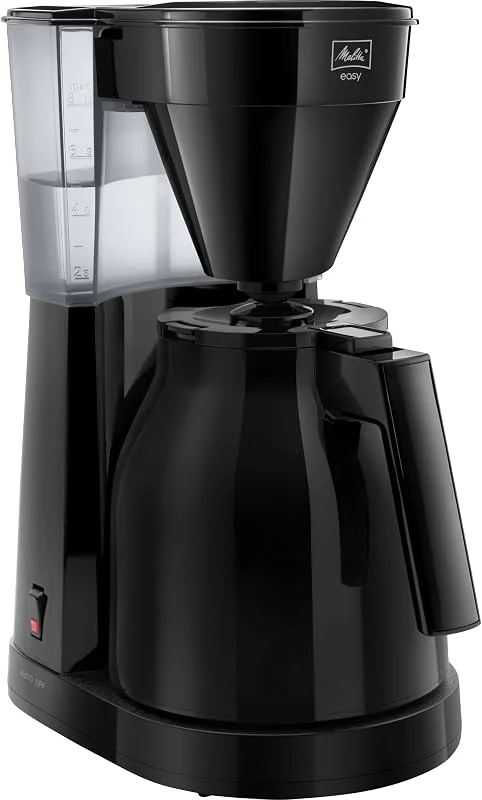Melitta Easy II Therm 1023-06, kaffebryggare med isolerad kanna, svart — Kök & Hushåll