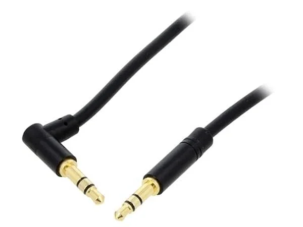 VENTION Aux kabel 3, 5 mm ljudkabel 3, 5 mm uttag hane till hane stereo aux-kabel för bilstereo, smartphone, högtalare, hörlurar etc. 1.5m Male 90 to Male — Hörlurar och ljud