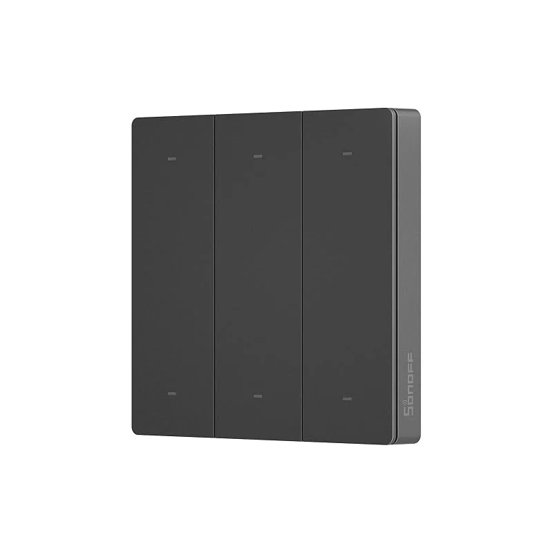 SONOFF SwitchMan R5 intelligent scenomkopplare med batteri 6-kanals tangentbord utan kablar och SONOFF M5 "eWeLink-Remote" intelligent switch för att uppnå flerkanalskontroll — Smarta hem