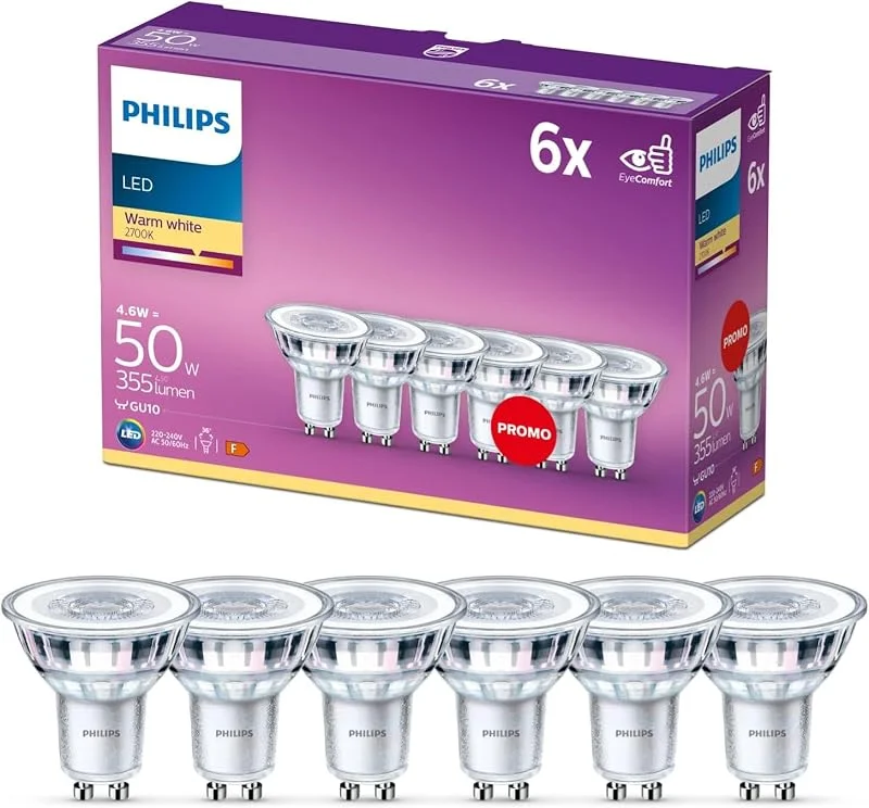 Philips Classic Smart LED-lampa GU10, 6-pack — Smarta hem