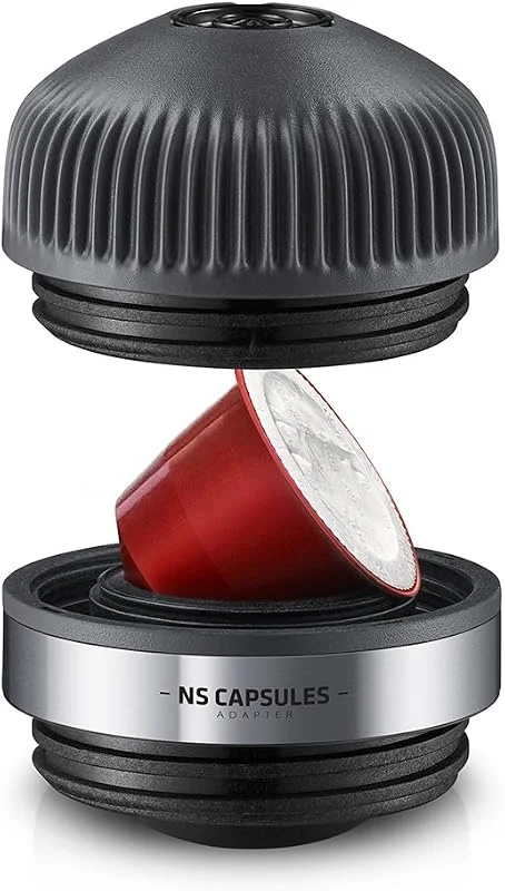 WACACO Nanopresso NS Adapter, tillbehör endast för Nanopresso-maskiner, kompatibel med NS-kapslar (inte lämplig för Minipresso) — Kök & Hushåll