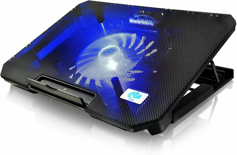 AABCOOLING NC74 - Laptop Stativ Som Har 1 Fläktar, Solid Kylbas, Notebook Kylning, Bra Prestanda och Låga Bullerutsläpp, Stabil Bas för en Bärbar Dator — Datortillbehör