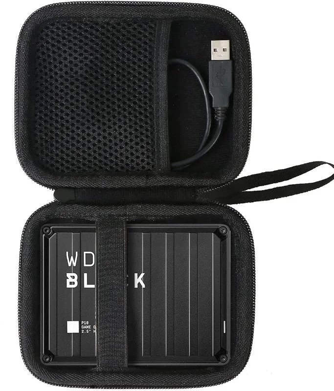Aenllosi Hårt fodral för WD_Black P10 Game Drive Portable extern hårddisk svart — Hårvård
