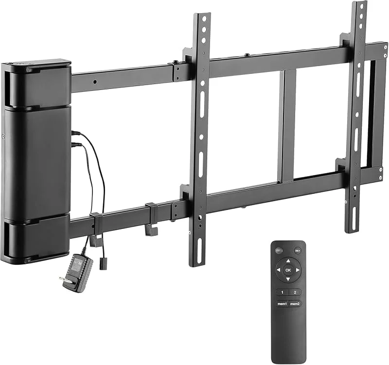 RICOO Elektriskt Vridbar TV-väggfäste för 32-65 Tum, Universal Hållare SE2544, Väggfäste för 55 Tum, Upp Till 45 kg Med Max. VESA 400 x 400 mm — TV och streaming