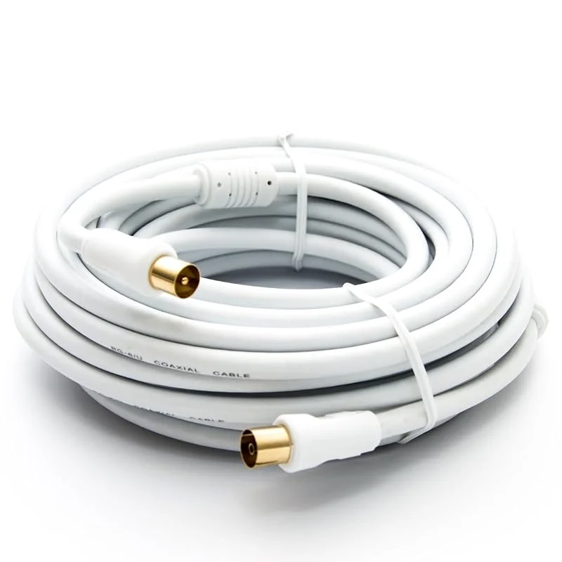 PremiumX 30 m antennkabel TV-anslutningskabel HDTV Full HD, 4K koaxialkabel — TV och streaming