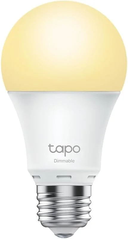 Tapo L510E smart WLAN-glödlampa E27, dimbar 8, 7 W, ingen hubb krävs, kompatibel med Alexa, Google smart home, scheman och tidtabeller, frånvaroläge, Tapo-app, varmvit, 2 pack — Smarta hem