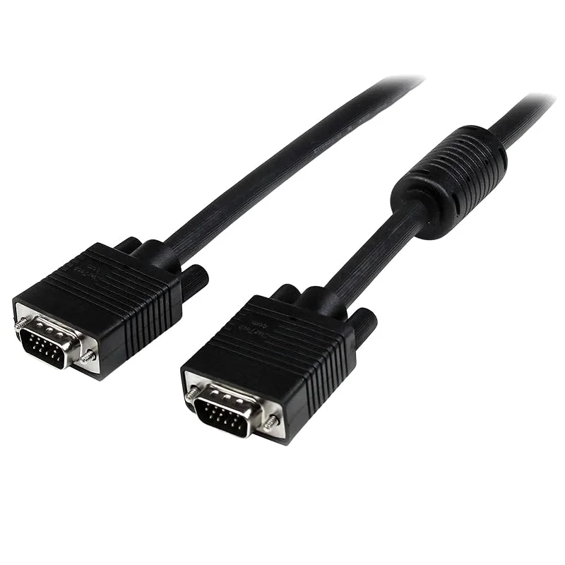StarTech.com 15 m högupplösande VGA skärmkabel M, st, HD15 (15 stift) till HD-15-kabel, 1920 x 1200 — Datortillbehör