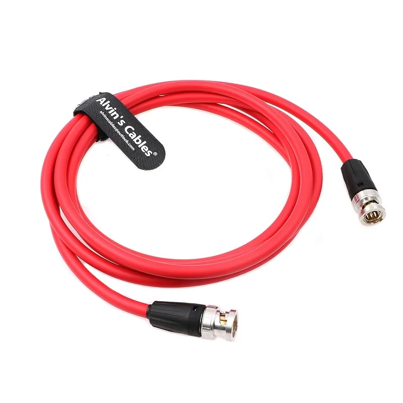 BNC-Neutrik-koaxialkamera-kabel-kamera Alvins kablar BNC hane till hane 12G HD SDI video koaxial original kabel för 4K videokamera 1 m — TV och streaming