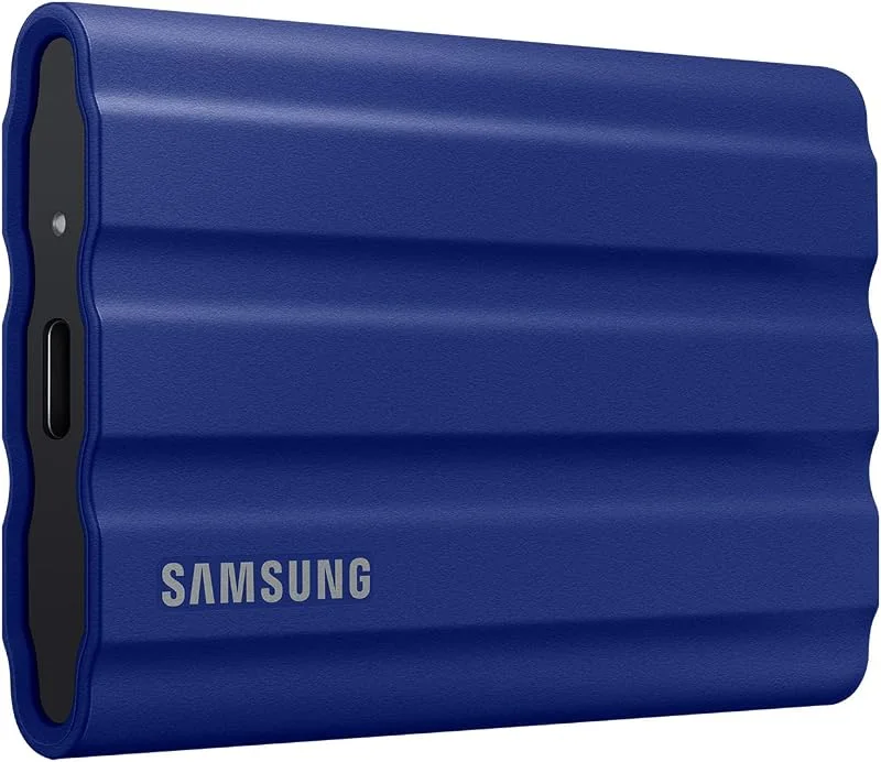 SAMSUNG T7 Shield MU-PE2T0R, EU Extern SSD, Blå, 2 TB — Portabel digital och ljud