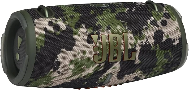 JBL Xtreme 3 – bärbar Bluetooth-högtalare, kraftfullt ljud och djup bas, IP67 vattentät, 15 timmars speltid, powerbank, PartyBoost för parning med flera högtalare (kamo) — Hörlurar och ljud