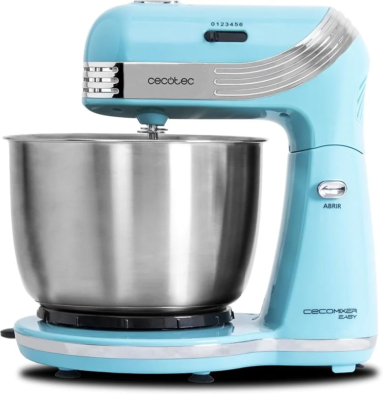 Handmixer med rörelse orbital. Skål av rostfritt stål, 3 liter, 5 funktioner och 6 hastigheter. cecomixer Easy Cecotec. — Kök & Hushåll