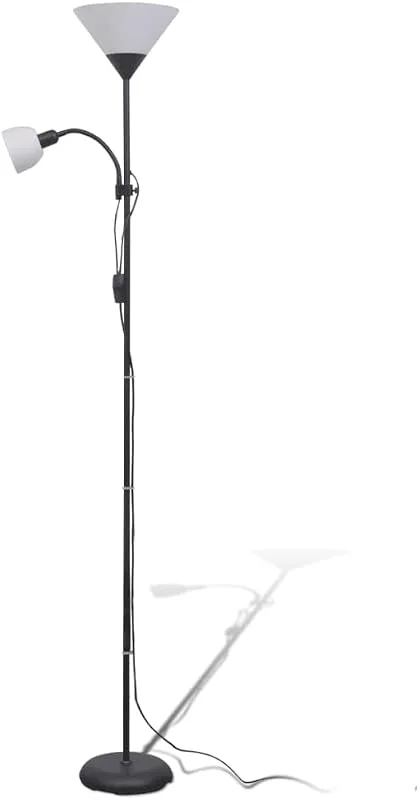 vidaXL Golvlampa svart — Smart belysning