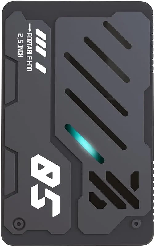 Bärbar USB 3.0 2, 5- extern hårddisk med RGB. USB 3.0 hårddiskexpansion för PC och bärbar dator (500 GB) — Hårvård
