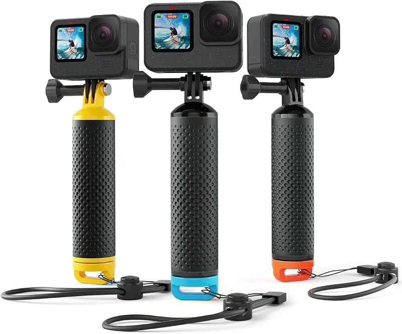 Flytande Handgrepp Handtag Vattentätt Hanterare Monopod för GoPro — Portabel digital och ljud