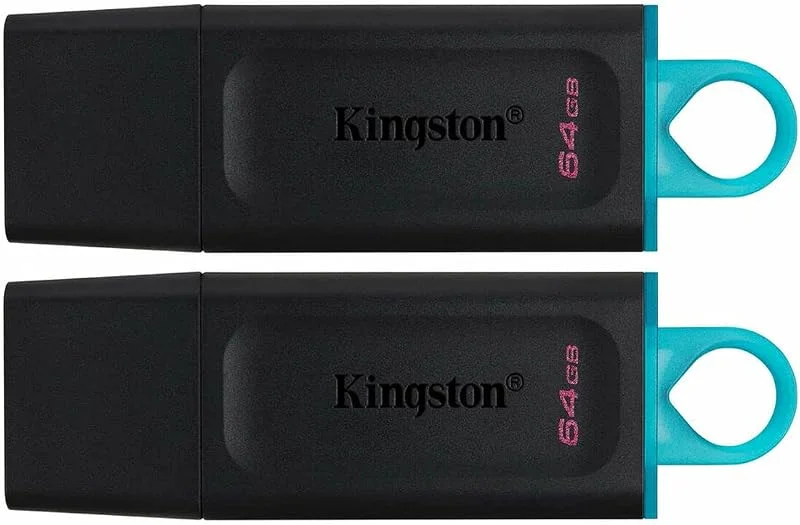 Kingston DataTraveler Exodia DTX, 64GB-2P USB-minne USB 3.2 Gen 1 – med skyddskåpa och nyckelring i flera färger — Datortillbehör