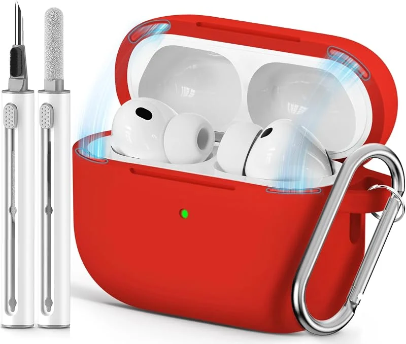Inesore Compatible with AirPods Pro 3 Case - Magnetic Noble Red — Mobil och surfplatta