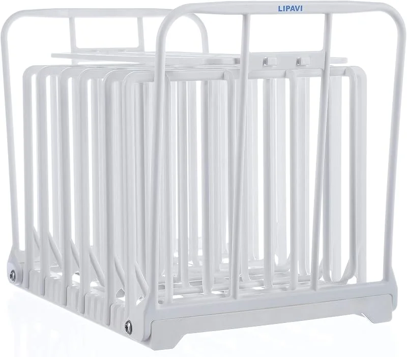 LIPAVI N20X Sous vide-rack med anti-flottör – justerbar, hopfällbar, säkerställer jämn uppvärmning med sous vide-matlagning – vit polykarbonat med 316L vikter i rostfritt stål – passar LIPAVI C20 behållare — Kök & Hushåll
