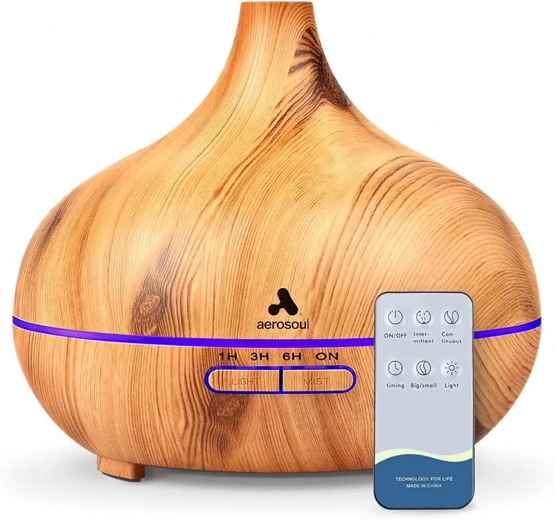 Aerosoul® CONE 500 ml Doftspridare för Eterisk Olja Aromaterapi Ultraljud — Hushållselektronik