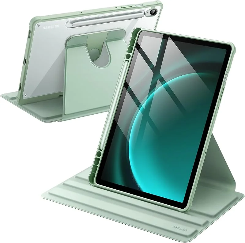 JETech Roterande Fodral för Galaxy Tab S10 Lite, S10 FE, S9 FE, S9, Mint — Mobil och surfplatta