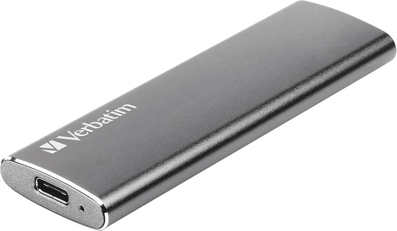 Verbatim Vx500 SSD - 240 GB - Rymdgrå - 29 g - Extern SSD - USB 3.0 SSD - Lätt SSD Extern - för Windows & Mac OS X - Bärbar enhet - USB-C - Höghastighetsflash-enhet — Hårvård