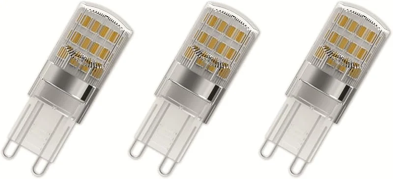OSRAM BASE LED-PIN med G9-uttag, 1, 90 W, ersättning för 20 W glödlampa, klar, varmvit (2 700 K), 3-pack — Smart belysning