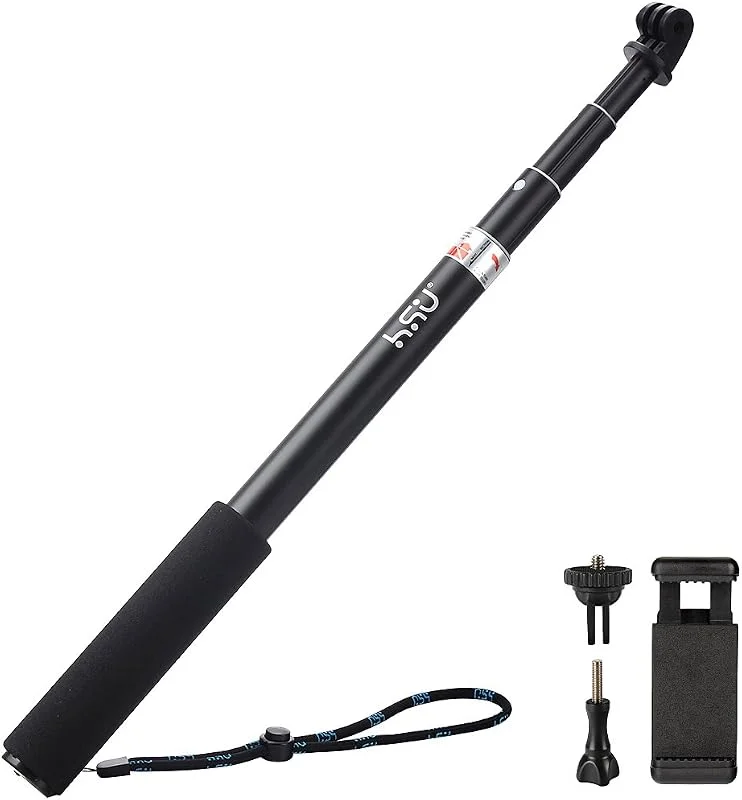 HSU 92 cm, 36, 2 tum utökad selfiepinne för GoPro Insta360 Osmo actionkameror — Mobil och surfplatta