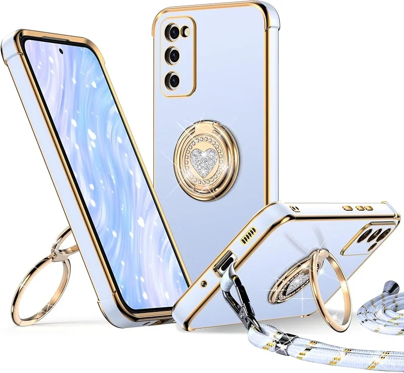 XYZ Fodral för Samsung Galaxy S20 FE med dragsko, blå — Mobil och surfplatta