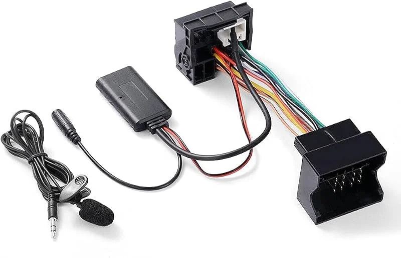 Bluetooth hörlurar ljudadapter kabel mottagare musikspelare med mikrofon kompatibel med Peugeot 207, 307, 407, 607, 807, 408, 508, Citroen C1, C2, C3, C5, C6, C8, DS3, bilradio — Portabel digital och ljud